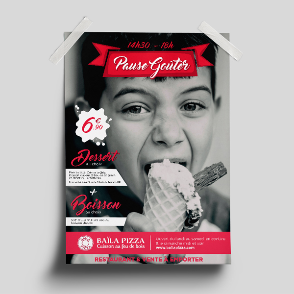 affiche restaurant gouter