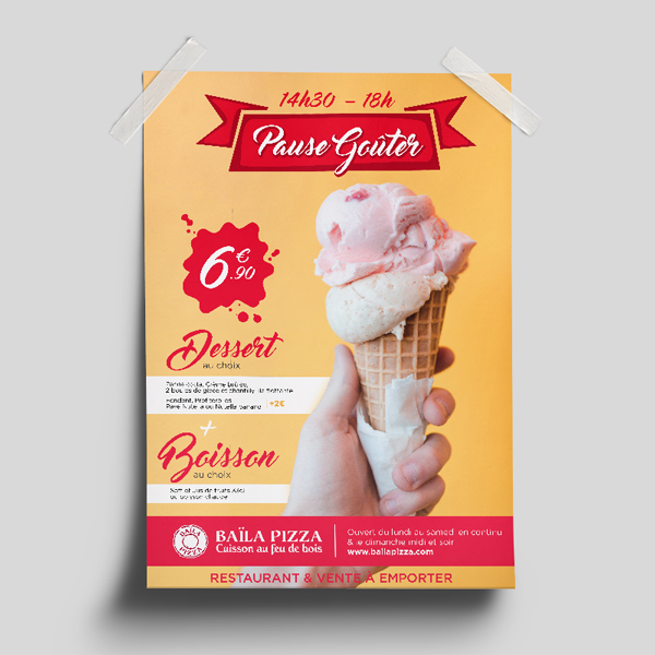 affiche restaurant gouter