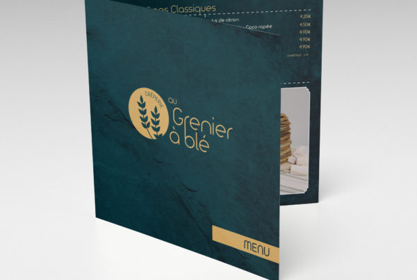 carte de menu restaurant creperie