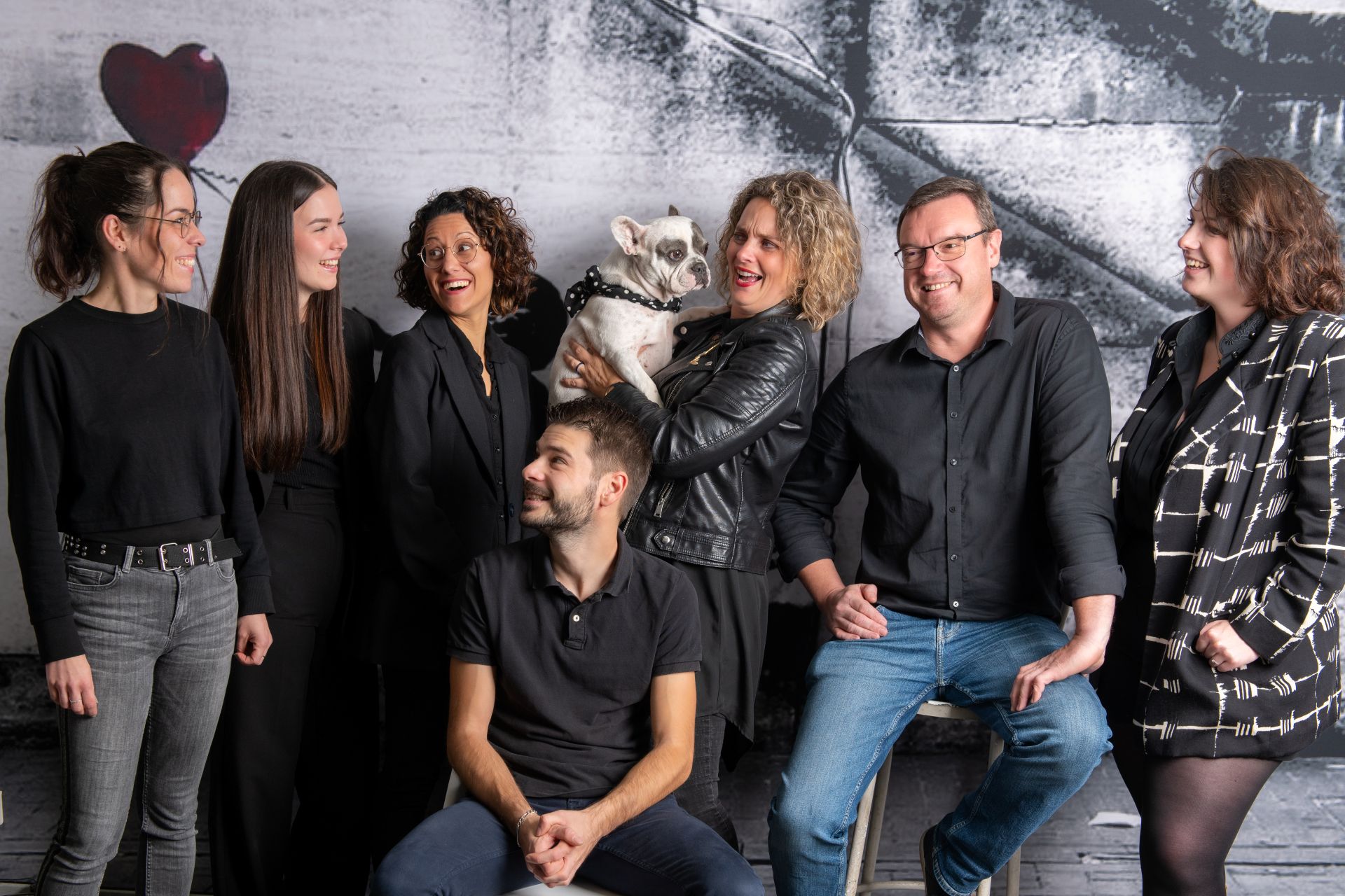Equipe com personne shooting photo