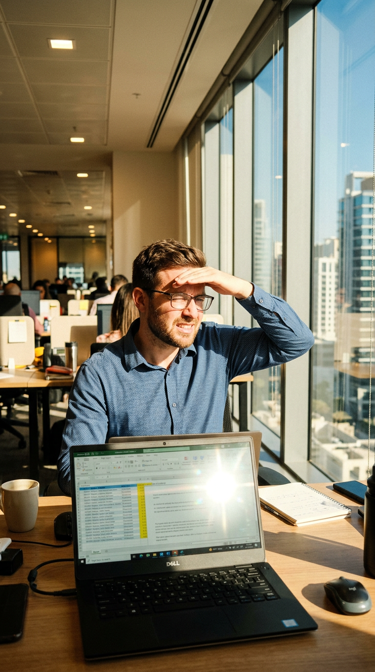 bureau-professionnel-salarié-assis-devant-son-ordinateur