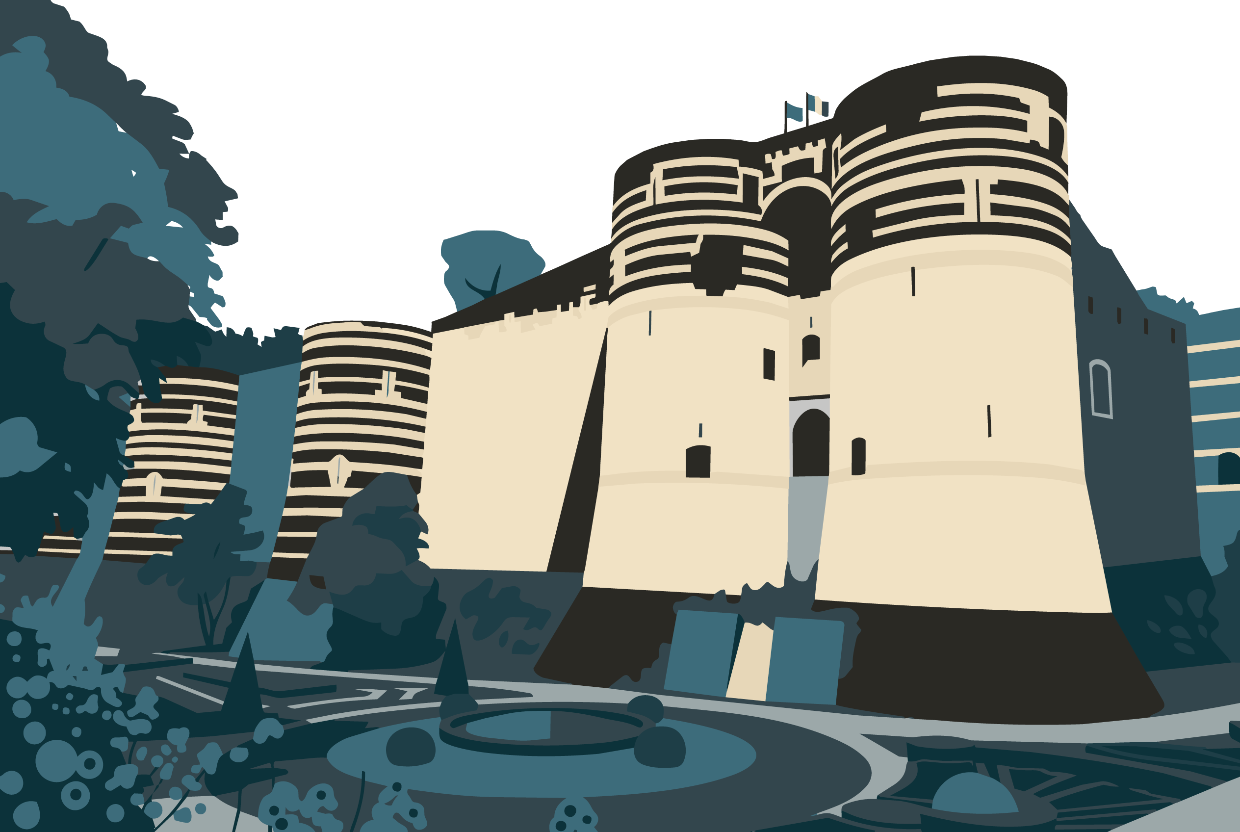 illustration château Angers